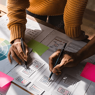 UI and UX design planning using Business Digital Solutions.