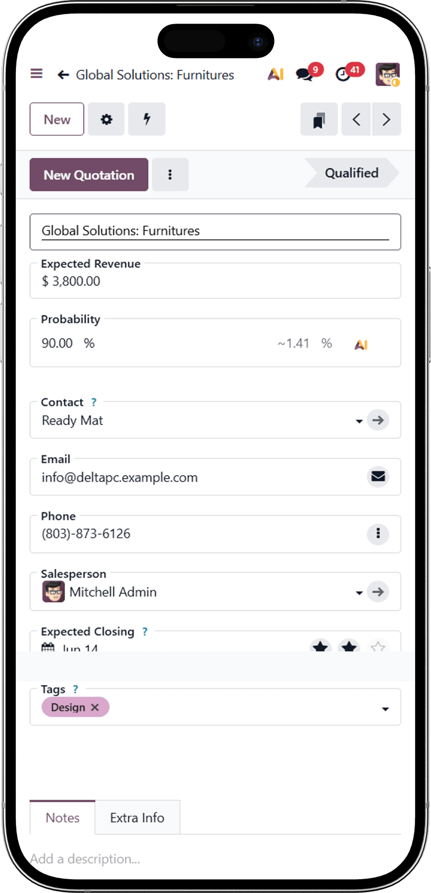 Odoo Demo Mobile