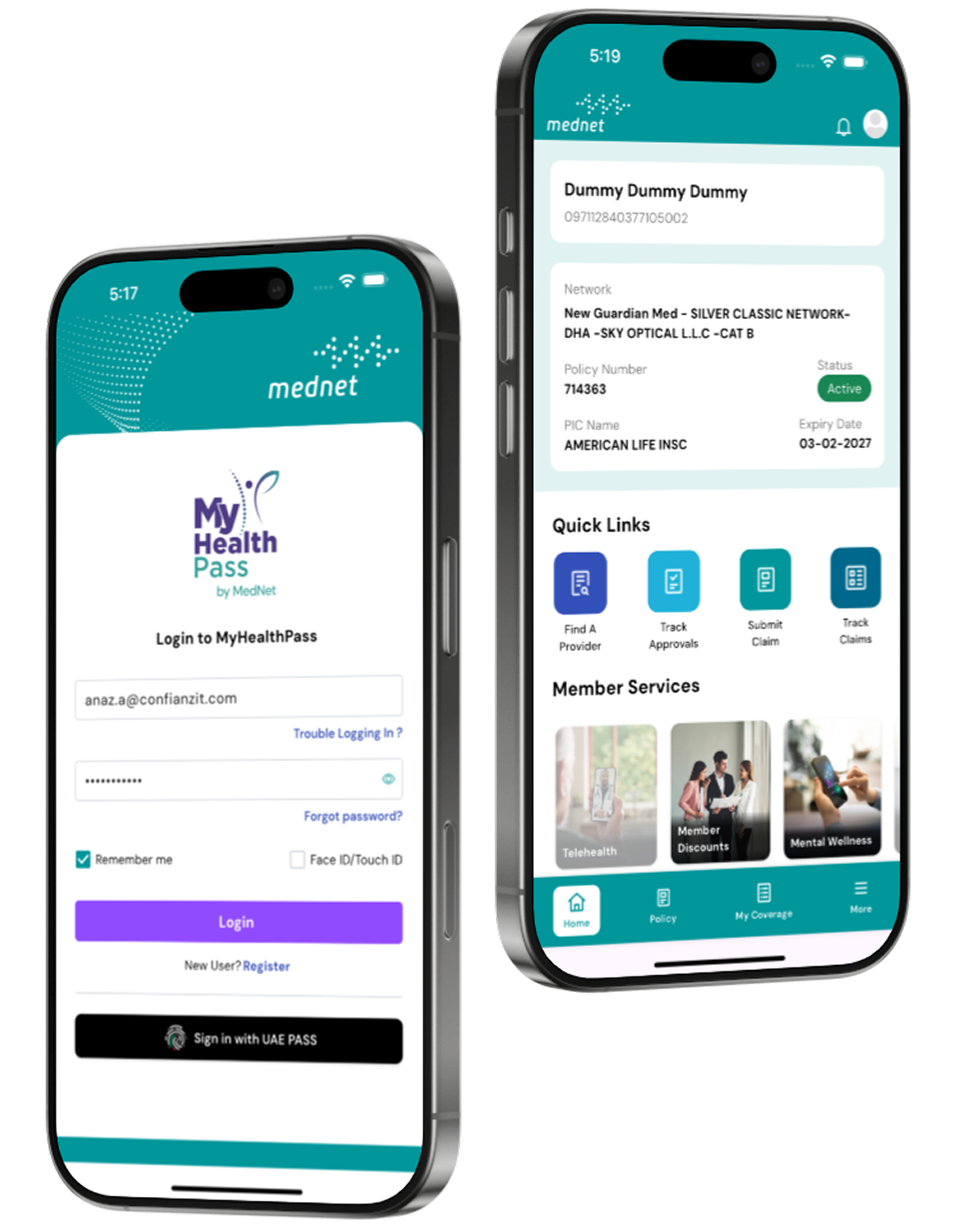 App Screen Left